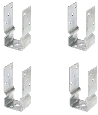 Immagine prodotto di Supporto per montanti a U Alberts 4 x, 71x150 mm, zincato a caldo, da avvitare, profondità 60 mm