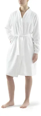 Image de Peignoir pour femmes en 100% coton, Blanc, M