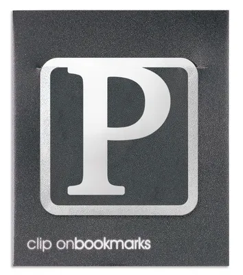 Immagine prodotto di Segnalibro in metallo - Lettera P Clip-on