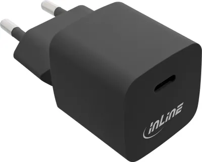 Image de InLine® USB bloc d'alimentation, GaN chargeur Single USB-C, 33W, noir