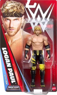 Produktbild von WWE Logan Paul Actionfigur, Hauptkampf-Serie #164, ca. 15 cm große Sammelfigur, beweglich, 6 Jahr(e), Mehrfarbig, Kunststoff