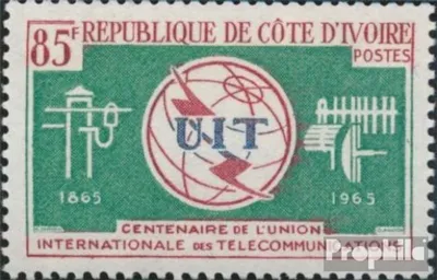 Produktbild von Briefmarken Elfenbeinküste 1965 Mi 283 (kompl.Ausg.) postfrisch Internationale Fernmeldeunion