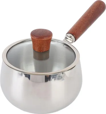 Zdjęcie produktu dla Garnki do mleka ze stali nierdzewnej 316, z powłoką nieprzywierającą, wielofunkcyjne, 1000 ml, do zup, makaronów, posiłków dietetycznych dla jednej osoby