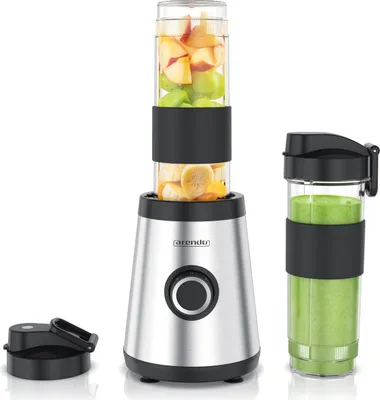 Image de Mixeur Arendo, Smoothie Maker. avec 2 gobelets de 570ml chacun, lames en acier inoxydable, 500 W, sans BPA, 2 gobelets To-Go, 4 lames SUS301