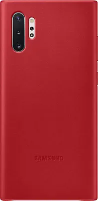 Image de Coque pour Samsung Galaxy Note 10+ Premium Cuir Rouge Samsung