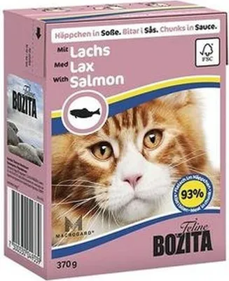Produktbild von Bozita 4933, Adult, Lachs, 370 g, Getreidefrei, Ohne Soja, Ohne künstliche Farbstoffe