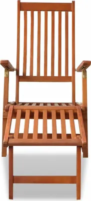 Immagine prodotto di vidaXL Lettino da giardino con poggiapiedi in legno massello di acacia