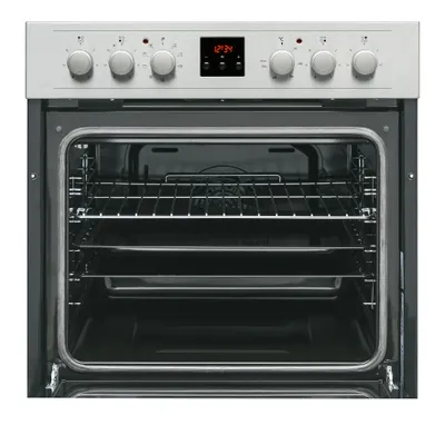 Produktbild von Sharp K-62D19IM0-EU Einbau Herdset 60 cm 69 L EEK A Glaskeramik Kochfeld 4 Kochzonen Bräterzone Heißluft Edelstahl Schwarz