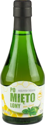 Produktbild von Pomietolony Trojniak Honig (Drittel) 0,25L | Met Honigwein Metwein Honigmet | 250 ml | 13% Alkohol | Apis | Geschenkidee | 18+