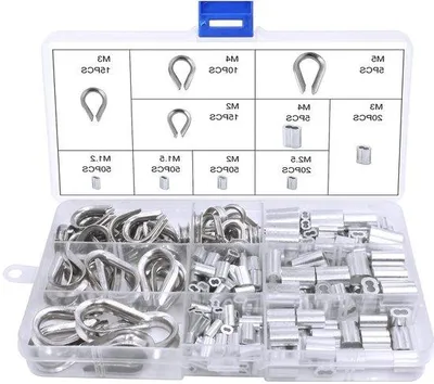 Produktbild von Metallisches Assortiment für Draht und Kabel - 240 Stück - Dauerhaft und Handlich