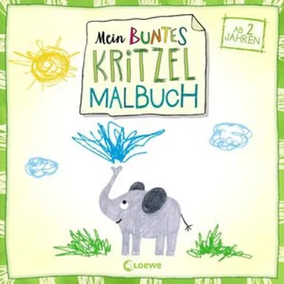 Produktbild von Mein buntes Kritzel-Malbuch (Elefant)