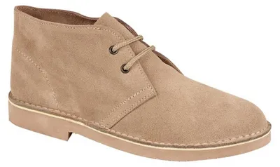Image de Roamers Desert-Boots / Chaussures à lacets / Chaussures basses unies, en daim DF112 (43 EU) (Pierre)