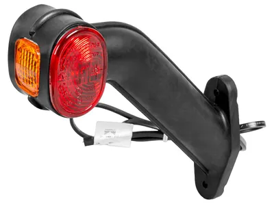 Produktbild von Aspöck Superpoint Ii Linke Positionsleuchte An Einem Gummiarm Mit Seitlichem Kabel