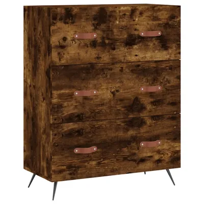 Zdjęcie produktu dla vidaXL Komoda z szufladami dąb wędzony 69,5x34x90 cm materiał drewnopochodny