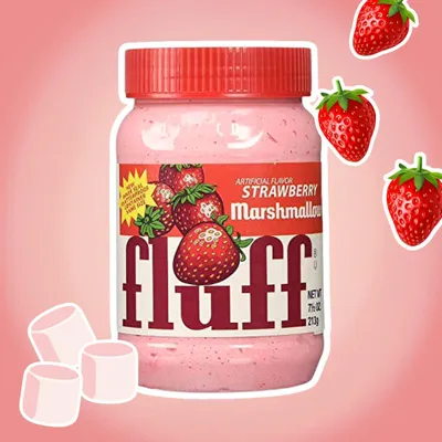 Produktbild von Strawberry Marshmallow Fluff – Erdbeer Marshmallow Creme – 212 g