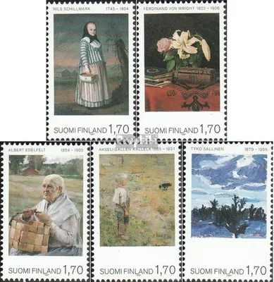 Produktbild von Briefmarken Finnland 1987 Mi 1023-1027 (kompl.Ausg.) postfrisch Ateneum