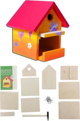 Produktbild von Vogelhaus aus Holz DIY Bastelset