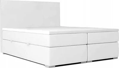 Produktbild von Bett Boxspringbett BERG mit Bettkästen Doppelbett Topper H3 180x200 - Weiß