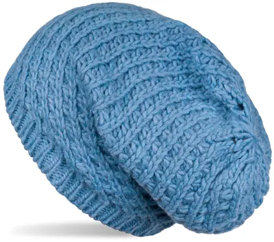 Produktbild von styleBREAKER Uni Strick Beanie Mütze grob gestrickt, Slouch Longbeanie, Grobstick Winter Strickmütze 04024158