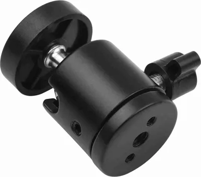 Image de ZJchao T?te de trepied ? boule 360 -degrés -rotation Adaptateur de base de montagne avec fixations universelles ? vis 1/4 pouce pour DSLR ILDC -cam?ra DV trepied Monopode Lumière Support Noir (1-Pack)