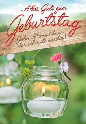 Produktbild von Geburtstag  Unverpackt  Glückwunschkarte im Format 115x17cm mit Umschl