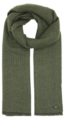 Produktbild von bugatti Schal Doubleface Scarf Dark Olive olivgrün dunkelgrau