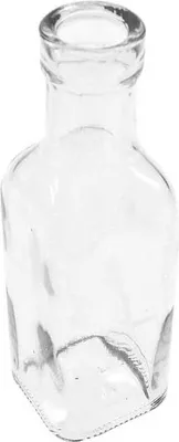 Produktbild von Flasche ca 180ml H15,5cm Ø4,8cm eckig klar Glas Vase Blumenvase Tischvase Deko