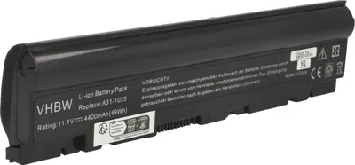 Produktbild von vhbw Akku Ersatz für Asus A31-1025, A32-1025 für Notebook (4400 mAh, 10,8 V, Li-Ion)
