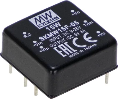 Produktbild von MEANWELL SKMW15G-03, DC DC-Wandler, 18-75V:3V 3A 15W