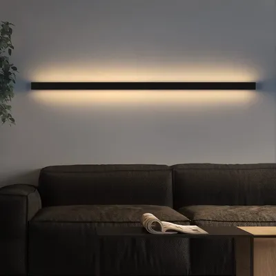 Obrázek produktu pro ZMH led nástěnné svítidlo vnitřní černá teplá bílá 100CM 34W moderní předsíň nahoru dolů nástěnné osvětlení pro předsíň obývací pokoj postel schodiště dětský pokoj ložnice