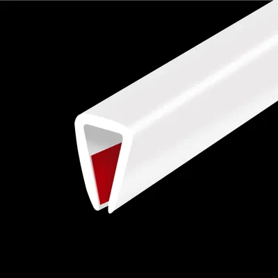 Zdjęcie produktu dla Gumowa listwa ochronna, 6 metrów, biała, profil U, 5 mm, samoprzylepna, elastyczna, bezpieczna dla dzieci