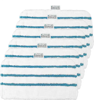 Produktbild von 6 wiederverwendbare Ersatz-Mikrofasertücher für Steam Mop