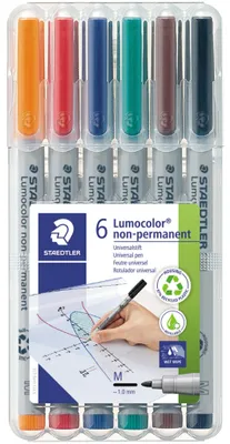 Produktbild von STAEDTLER Folienstift Lumocolor M nonperm 6St
