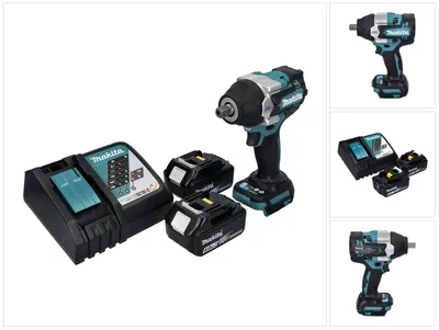 Immagine prodotto di Avvitatore a impulsi a batteria Makita DTW 701 RG 18 V 700 Nm 1/2" XPT Brushless + 2x batteria ricaricabile 6,0 Ah + caricabatterie