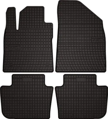 Image de Tapis de sol voiture en caoutchouc pour MG 4 (2022-, hatchback) Noir, lot de 4 pièces, fixations