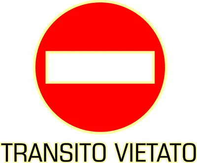 Image de adhésif Fluorescente Transito Verboten.