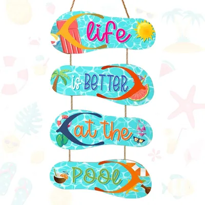 Productafbeelding van Wanddecoratie - Hout - Hanging Hawaii