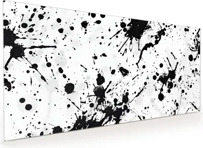 Produktbild von Küchenrückwand Spritzschutz Glas mit Motiv Farbkleckse 40 x 40 cm