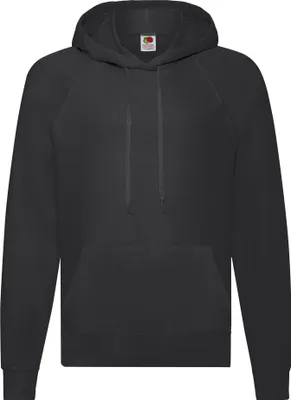 Produktbild von Fruit of the Loom Fruit of the Loom Lightweight Hooded Sweat Farbe: schwarz Größe: 2XL