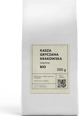 KASZA GRYCZANA KRAKOWSKA NIEPALONA BIO 500 g - THE PLANET