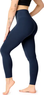 Produktbild von Bellivalini Damen Lange Leggings High Waist  aus Viskose für Sport Yoga Gym BLV50-289 (Marineblau, L)