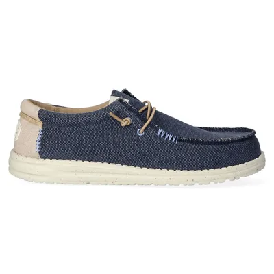 Produktbild von HEYDUDE Wally Coastline Jute Navy - Heren Instappers - HD40952-410 HEYDUDE