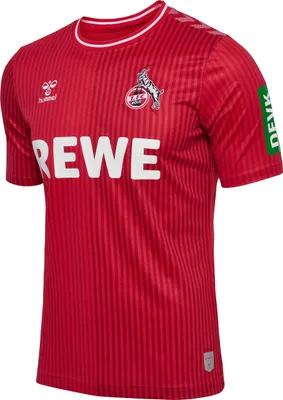 Produktbild von Hummel 1. FC Köln 2023/24 Away Fussball Jersey Trikot Auswärtstrikot Shirt S/S rot/weiß 221162-3062, Größe:XXL