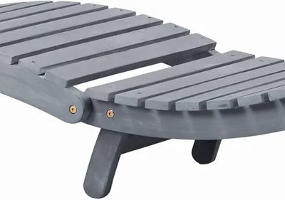 Image de Fauteuil de jardin pour terrasse - Fauteuil de jardin - Fauteuil relax - Transat - Bois d'acacia massif - Résistant aux intempéries et pliable