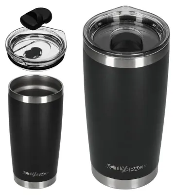 Immagine prodotto di Tazza termica grande in acciaio da 600 ml - nero