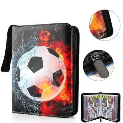 Produktbild von Sammelkarten Album für Fußballkarten, 60 Seiten 480 Fächer, Fußballkarten Ordner Geschenk