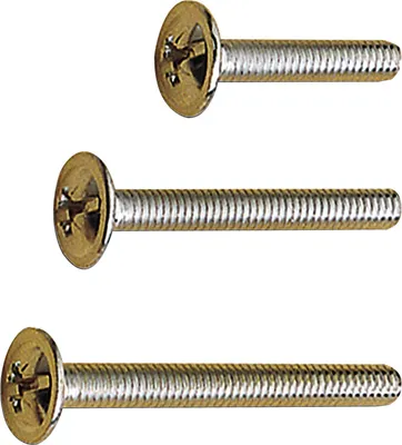 Produktbild von Möbelgriffschrauben ø M 4x10 mm (Schlitz) Schrauben für Schubladengriffe Stahl