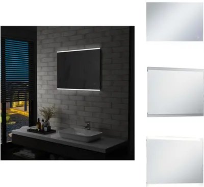 Produktbild von vidaXL LED-Badspiegel mit Berührungssensor 80x60 cm -  Spiegel