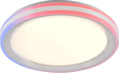 Produktbild von RGB LED Deckenlampe weiß, dimmbar Fernbedienung, H 8,5 cm
