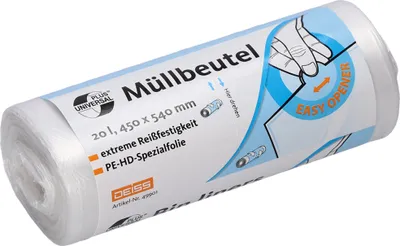 Obrázek produktu pro UNIVERSAL PLUS Müllbeutel 49901 20l tr 50St.